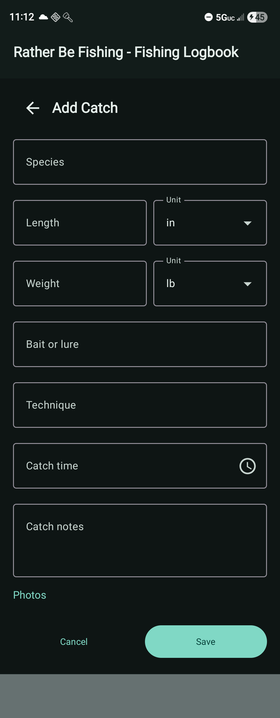 Add catch screen